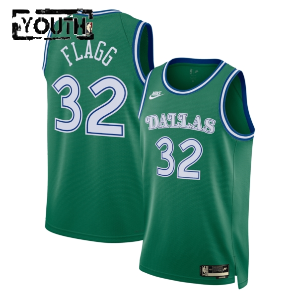 Dallas Mavericks Trikot Cooper Flagg Nike 2025-26 Classic Edition Grün Swingman - Kinder